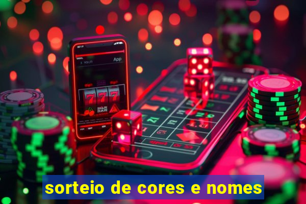 sorteio de cores e nomes